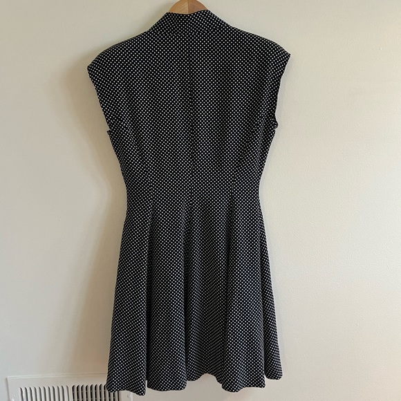 Vintage Novepazio dress from Japan in navy/white polka dot, size approx 2-4 - Picture 8 of 8